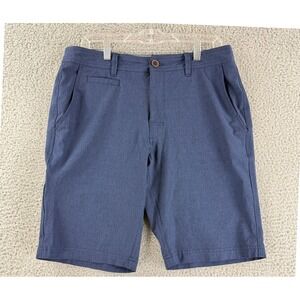 7 Diamonds Hybrid Shorts Mens 32 Navy Blue Performance Golf Casual Stretch